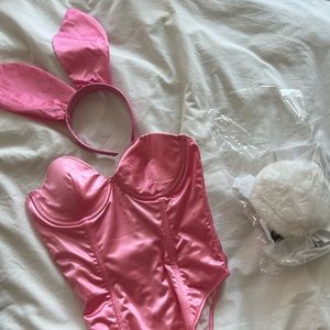 Barbie Pink Official Playboy Bunny Halloween Costume SIZE SMALL
